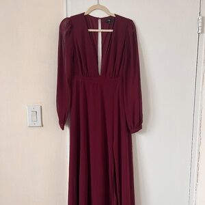 WEDDING GUEST PARTY DRESS Size M color burgundy